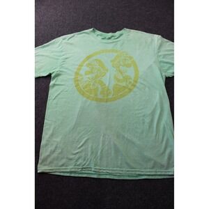 Nintendo Super Mario Luigi Graphic T-Shirt Mens Large Mint Green Heather Chill